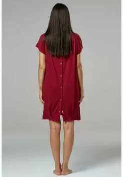 Happy Mama Maternity And Breastfeeding Nightshirt - Jerseyjurk - Crimson -Happy Mama Verkoop 81658eea4ca94d5ab0dfebd42a4034df