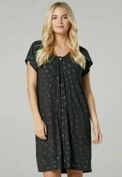 Happy Mama Maternity Hospital Set - Nachtjapon - Graphite Melange With Silver Hearts -Happy Mama Verkoop 81f543f5f6cd4eb78b3b120b03becc2f