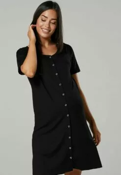 Happy Mama Maternity Breastfeeding 2-Pack - Nachtjapon - Black Graphite -Happy Mama Verkoop 824387ee46b941cab1dfc00439bb82e8