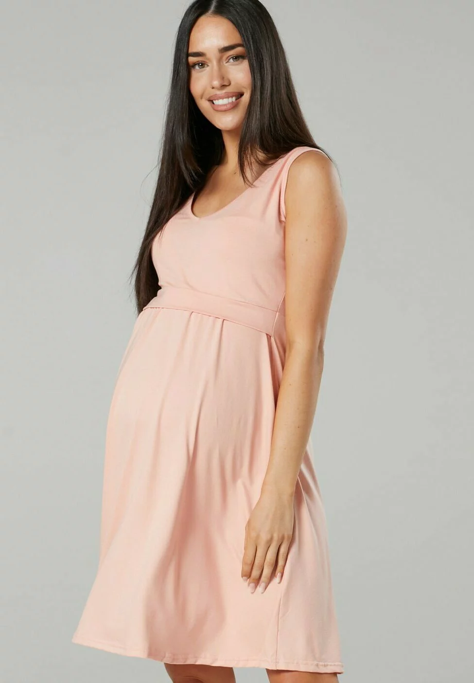 Happy Mama Summer- Jerseyjurk - Apricot 7 Happy Mama Summer- Jerseyjurk - Apricot - Afbeelding 5