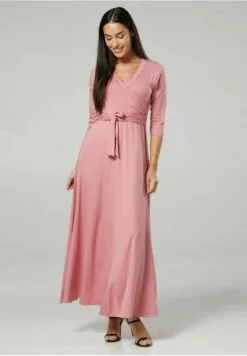 Happy Mama Nursing - Maxi-Jurk - Dusky Pink