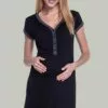 Happy Mama Nursing- Nachtjapon - Black -Happy Mama Verkoop 89242add62444667a222c1d062803e98