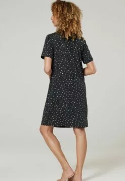 Happy Mama Nachtjapon - Graphite Melange With Dots -Happy Mama Verkoop 8e6266cac68e45deabedbee2b11b9f37