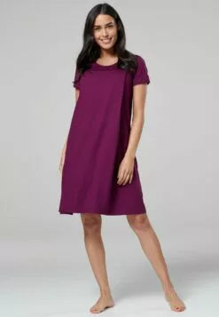 Happy Mama Labor Delivery Hospital Breastfeeding - Nachtjapon - Plum -Happy Mama Verkoop 934867d596364a02ada65c2c76cd2a92
