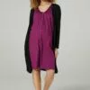Happy Mama Maternity Hospital Set - Nachtjapon - Plum & Black -Happy Mama Verkoop 94173e9cbd944e6c8f21bbf6f172cff2