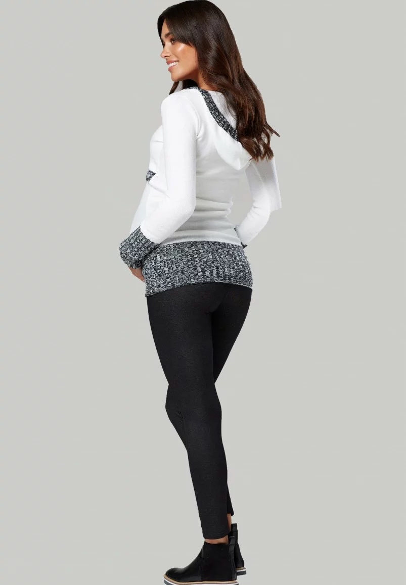 Happy Mama Hoodie - White /Black 5 Happy Mama Hoodie - White /Black - Afbeelding 3