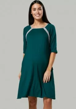 Happy Mama Nursing Delivery Hospital - Nachtjapon - Dark Green -Happy Mama Verkoop 9a3553e1d6bd478dbc05a7e0e3e18d14