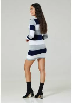 Happy Mama Stretchy Warm Stripes - Gebreide Jurk - Navy 8 Happy Mama Stretchy Warm Stripes - Gebreide Jurk - Navy -Happy Mama Verkoop 9e512cc822434a0b9cbce8b0feb42504