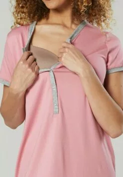 Happy Mama Nachtjapon - Dusky Pink -Happy Mama Verkoop 9f382a5809b545eba2b2c3060f249e74