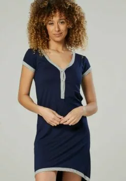 Happy Mama Nursing- Nachtjapon - Dark Blue
