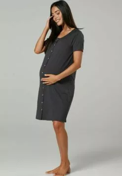 Happy Mama Maternity Breastfeeding 2-Pack - Nachtjapon - Black Graphite -Happy Mama Verkoop a47a04caeab34f08a8c03b890da96927