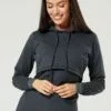 Happy Mama Maternity Nursing - Hoodie - Graphite Melange