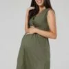 Happy Mama Jurk - Khaki -Happy Mama Verkoop a6d64115caa24f0f800927015ae621f7