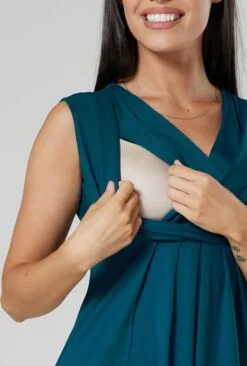 Happy Mama Jurk - Bottle Green -Happy Mama Verkoop aa27e46f6c0645fdae66acba01b9b50d