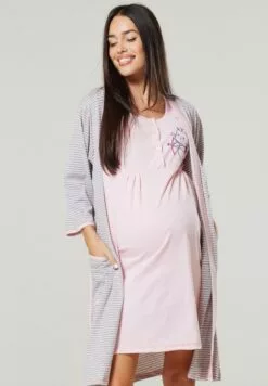 Happy Mama Maternity Hospital Set Labour & Birth - Nachtjapon - Powder Pink -Happy Mama Verkoop abaebb060ed442019e70f9a5850aadd5