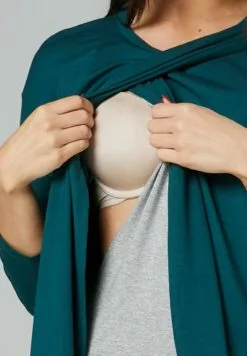 Happy Mama Maternity Nursing - Jurk - Dark Green Grey Melnge 12 Happy Mama Maternity Nursing - Jurk - Dark Green Grey Melnge -Happy Mama Verkoop ac48f4df9b99431ab8fbe78017377529