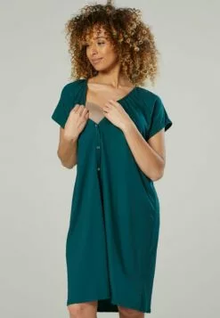 Happy Mama Maternity Hospital Set - Nachtjapon - Dark Green & Black -Happy Mama Verkoop aef2601c3f1a4eaea3c2a6efac1d1b20