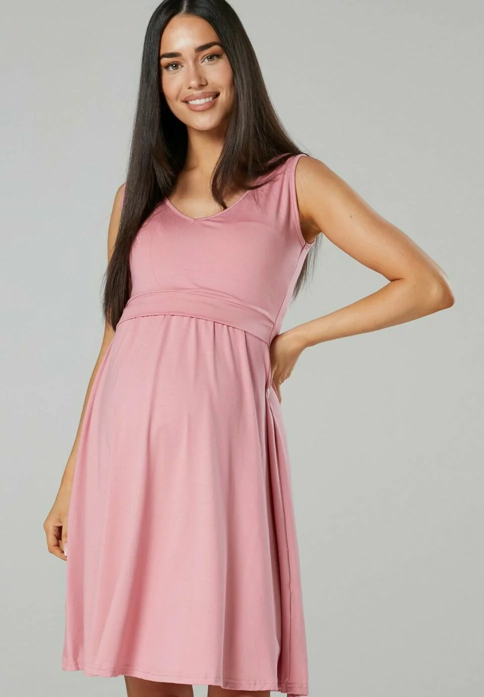 Happy Mama Summer- Jerseyjurk - Dusky Pink 7 Happy Mama Summer- Jerseyjurk - Dusky Pink - Afbeelding 5