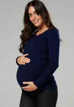 Happy Mama Trui - Navy -Happy Mama Verkoop b3ed4efe461d40ff977f31e6aa5bc101