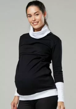 Happy Mama Maternity - Sweater - BlackWhite 9 Happy Mama Maternity - Sweater - BlackWhite -Happy Mama Verkoop b881884952b3402bb67a42818d9ef031