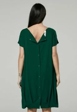 Happy Mama Maternity And Breastfeeding Nightshirt - Jerseyjurk - Dark Green -Happy Mama Verkoop b97581c8c99d4cad8462f0e33a7bf971