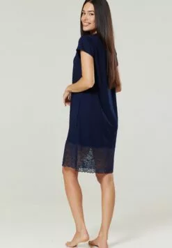 Happy Mama Maternity Nursing - Nachtjapon - Navy -Happy Mama Verkoop c0ae3bd5f9de48e4a44d7015aa47efef