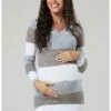 Happy Mama Stretchy Warm Stripes - Gebreide Jurk - Cappuccino Melange -Happy Mama Verkoop c11c6d5d8df44fbb8bf7d2f5e1271af9