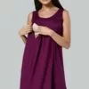 Happy Mama Maternity Nursing- Nachtjapon - Plum -Happy Mama Verkoop c66ff0a725ed4308b31375e9f960aafb
