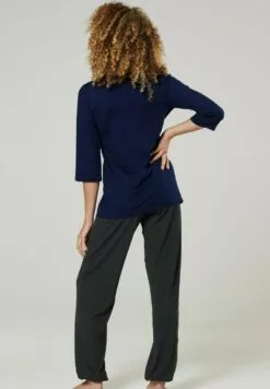 Happy Mama Set - Pyjama - Navy Graphite Melange -Happy Mama Verkoop c6f18889eff3470ab598fb64f3c71149