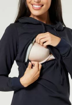 Happy Mama Maternity Nursing - Hoodie - Graphite -Happy Mama Verkoop cbdc4fcc08214c04adde383c8a5a07bb