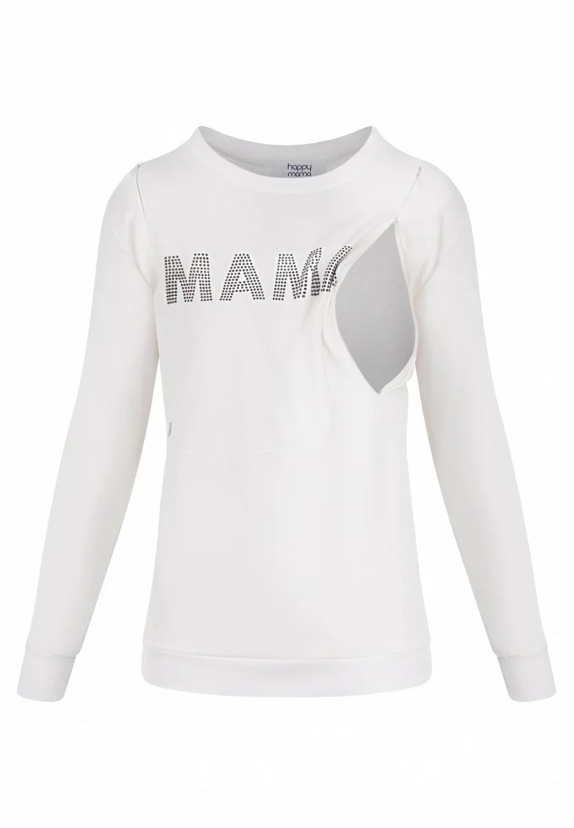 Happy Mama Bling - Sweater - Ecru 5 Happy Mama Bling - Sweater - Ecru - Afbeelding 3