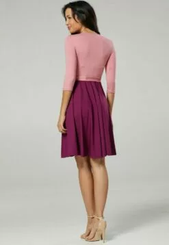 Happy Mama Jurk - Dusky Pink & Plum -Happy Mama Verkoop cfc5fad55dac46d597d172befba51081