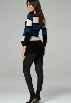 Happy Mama Long Sleeves - Trui - Beige/Blue -Happy Mama Verkoop d293ba6729334ca983c42c52c1840656