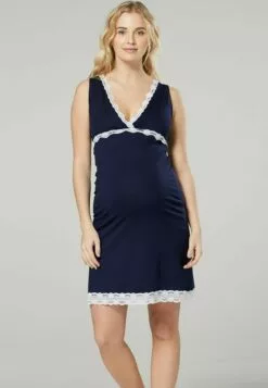 Happy Mama Sold Separately - Nachtjapon - Nightdress - Navy