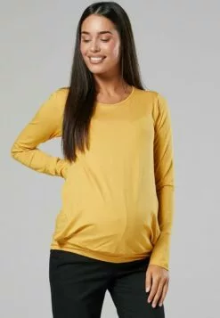 Happy Mama Layered- Longsleeve - Mustard -Happy Mama Verkoop d59557a251d04b3aaa4519858fe031cc