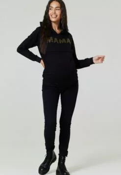 Happy Mama Bling With Logo - Hoodie - Black/Gold -Happy Mama Verkoop db00e1da04b448209912cba34b58efdd