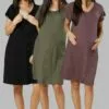Happy Mama 3-Pack - Nachtjapon - Black & Cappuccino & Khaki -Happy Mama Verkoop db596fa98ca642668fd764ddb161153b