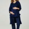 Happy Mama 3 Piece Sleepwear - Badjas - Navy Navy With Dots -Happy Mama Verkoop dc3507f00f27467a86ed4e83c15f0ae4