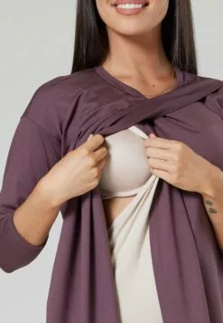 Happy Mama Maternity Nursing - Jurk - Cappuccino -Happy Mama Verkoop ddbbe839a88e4fb59bd07c1c256b75fd