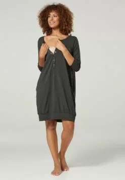 Happy Mama Nachtjapon - Graphite Melange -Happy Mama Verkoop e40c4d1f9b484c869751ddd5682be3dd