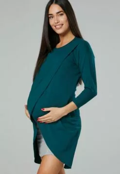 Happy Mama Maternity Nursing - Jurk - Dark Green Grey Melnge 13 Happy Mama Maternity Nursing - Jurk - Dark Green Grey Melnge -Happy Mama Verkoop e4cc53f3c6094d39a36d701fdb7342ed
