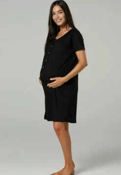 Happy Mama Maternity Breastfeeding 2-Pack - Nachtjapon - BlackCrimson -Happy Mama Verkoop e75587d945fd4aca99e871ba3254635f