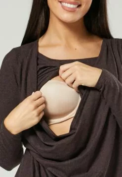 Happy Mama Longsleeve - Brown Melange -Happy Mama Verkoop e7b4e0c86bc842a39a5ed2b4daf9729a