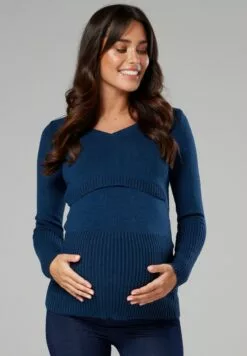 Happy Mama Trui - Blue/Grey -Happy Mama Verkoop e81d6d4bded349978c2648e1379c8ee5