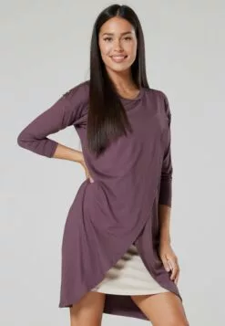 Happy Mama Maternity Nursing - Jurk - Cappuccino -Happy Mama Verkoop ec704fb78f324d39a5e7f6591f770343