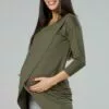 Happy Mama Maternity Nursing - Jurk - Khaki/ Grey Melange -Happy Mama Verkoop ecdfd3427f5b4c0c89d849d88f4bae18