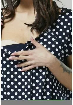 Happy Mama Buttoned Delivery- Nachtjapon - Navy With Dots -Happy Mama Verkoop ef5bdab432b34148829c1604f8a32fc8