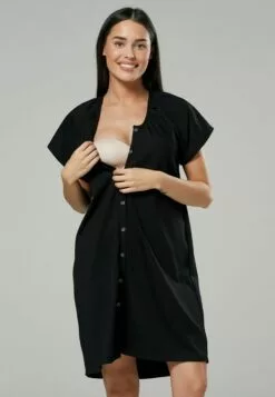 Happy Mama Maternity Hospital Set - Nachtjapon - Black -Happy Mama Verkoop f163202daabd46d7819404b5f6b8102e