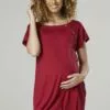Happy Mama Maternity And Breastfeeding Nightshirt - Jerseyjurk - Red -Happy Mama Verkoop f5bd1d6ba3214ab4a25e2036fbe69f6a