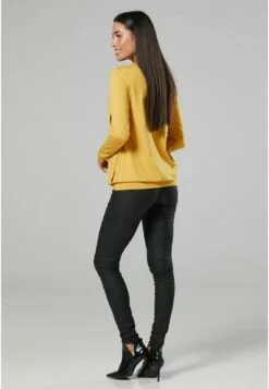 Happy Mama Layered- Longsleeve - Mustard -Happy Mama Verkoop f60192745dd5493ab1607647265a949e